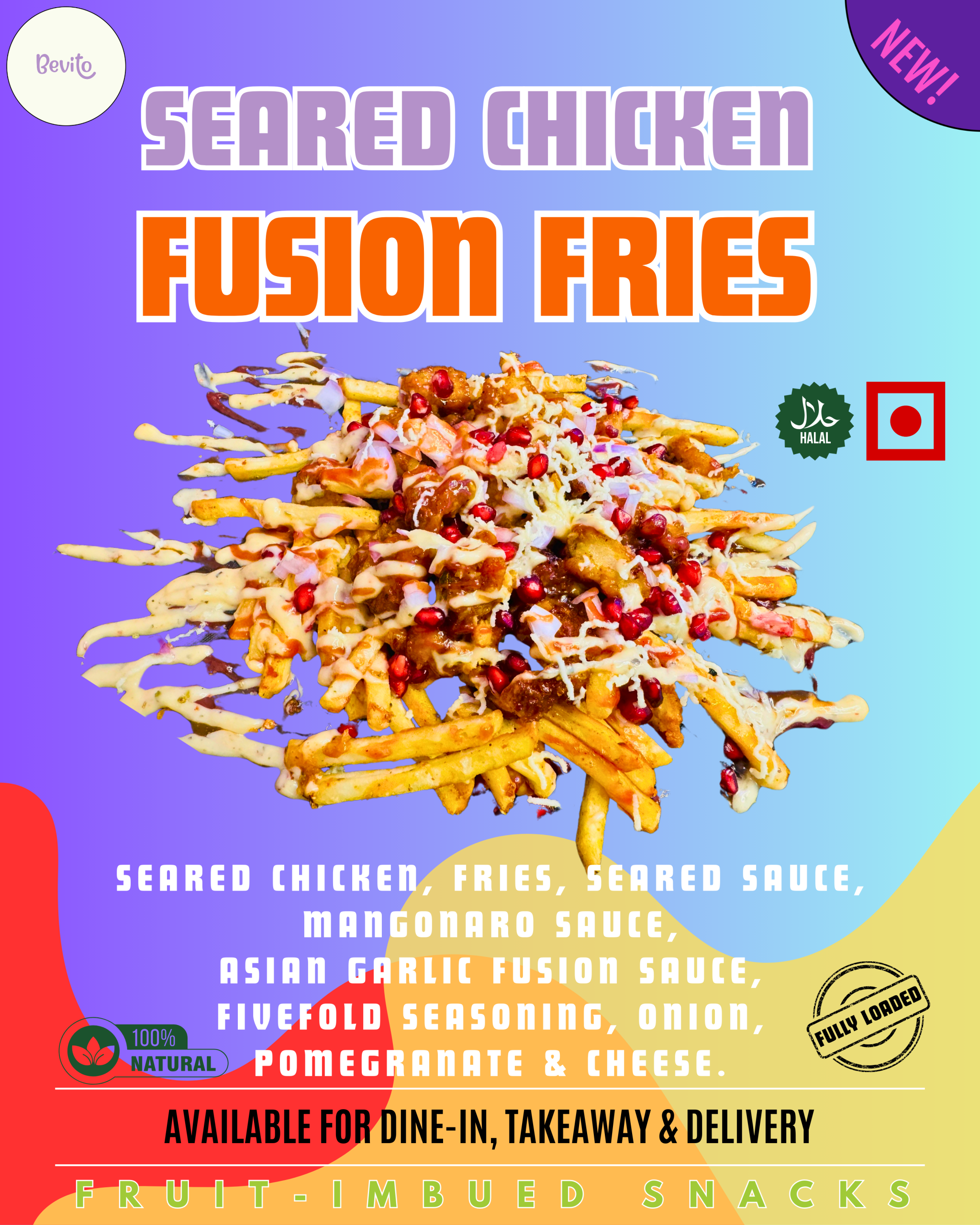 Seared Chicken Fusion Fries